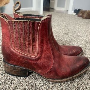Freebird red booties